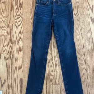 Madewell size 24 10 inch high rise skinny Jeans